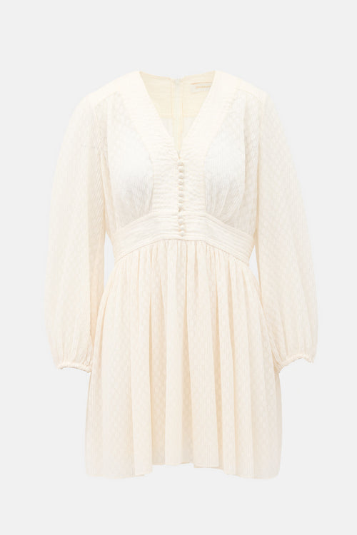 Zimmermann Plissé Fil Coupé Dress