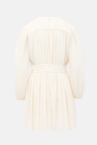 Zimmermann Plissé Fil Coupé Dress