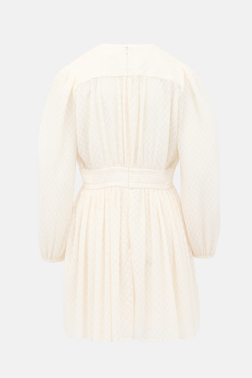 Zimmermann Plissé Fil Coupé Dress