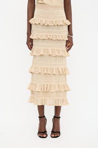 Zimmermann Pointelle Knit Matchmaker Skirt