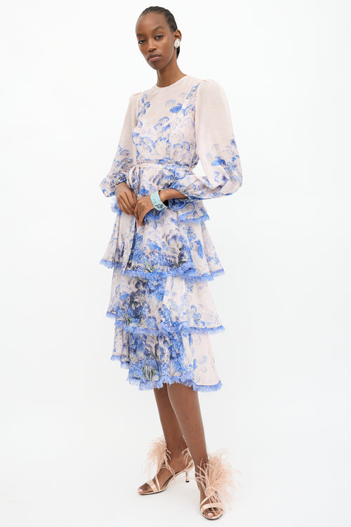 Zimmermann Floral Tiered Luminous Dress