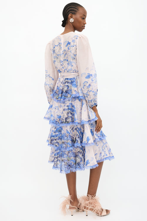 Zimmermann Floral Tiered Luminous Dress