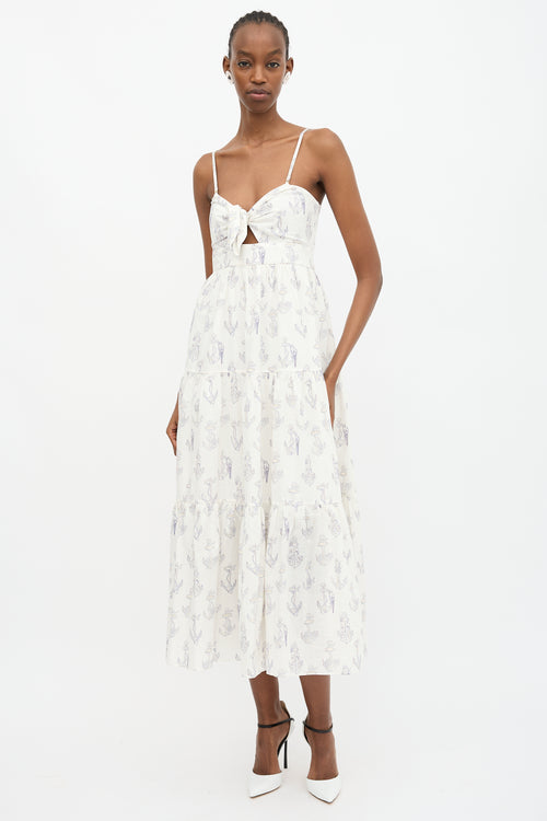 Zimmermann Printed Tiered Dress