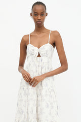 Zimmermann Printed Tiered Dress