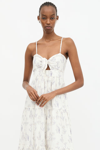 Zimmermann Printed Tiered Dress