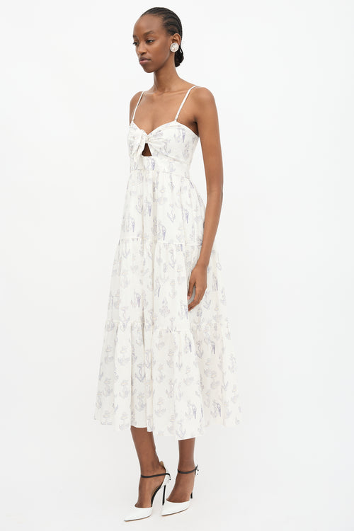 Zimmermann Printed Tiered Dress