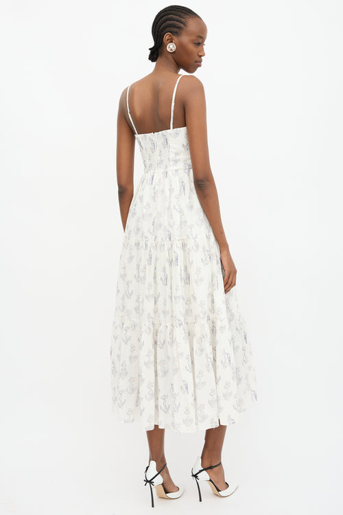 Zimmermann Printed Tiered Dress