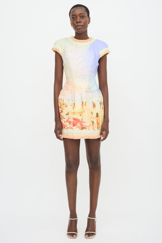 Zimmermann Printed Coaster Structured Dress