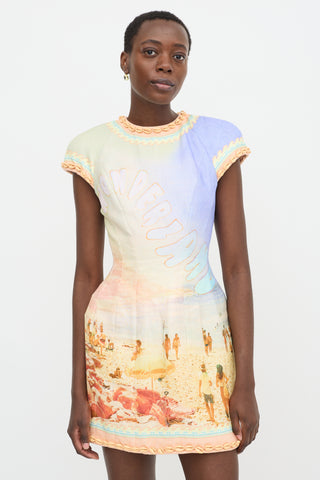 Zimmermann Printed Coaster Structured Dress
