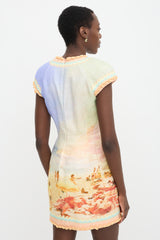 Zimmermann Printed Coaster Structured Dress