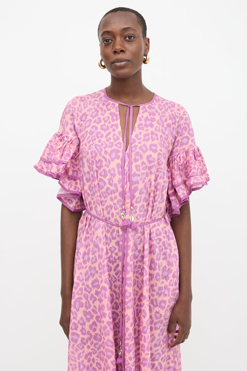 Zimmermann Printed Flutter Midi Dress