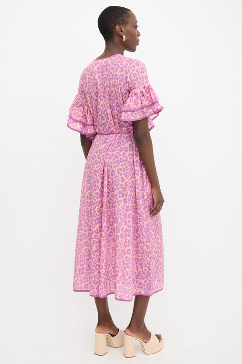 Zimmermann Printed Flutter Midi Dress