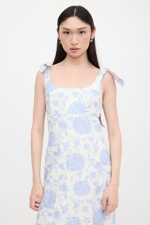 Zimmermann Linen Floral Postcard Dress