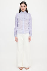 Zimmermann Ramie Appliqué Blouse