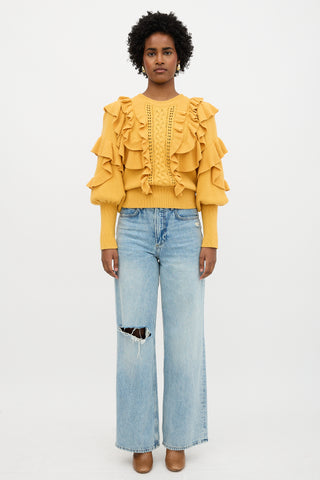 Zimmermann Ruffled Sweater