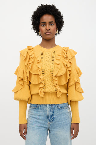 Zimmermann Ruffled Sweater