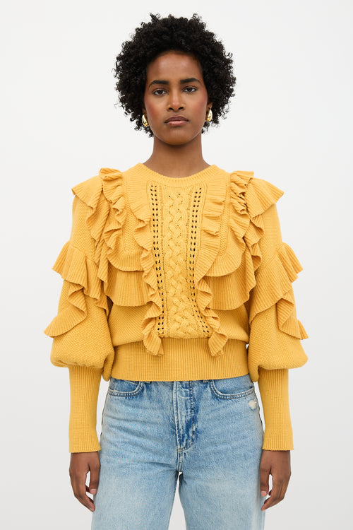 Zimmermann Ruffled Sweater