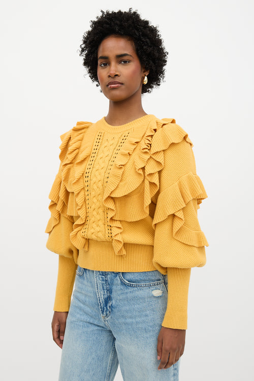 Zimmermann Ruffled Sweater