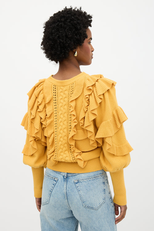 Zimmermann Ruffled Sweater