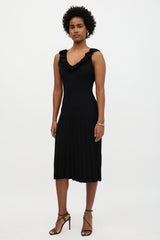 Zimmermann Ruffled Ribbed Knit Dress
