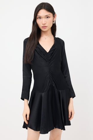 Zimmermann Satin Ruched Dress