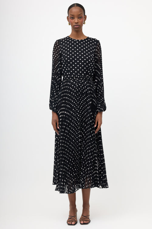 Zimmermann Sheer Pleated Polka Dot Dress
