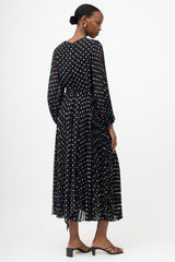 Zimmermann Sheer Pleated Polka Dot Dress