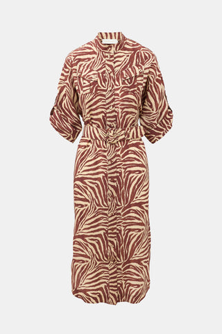 Zimmermann Silk Printed Utility Belt Dress