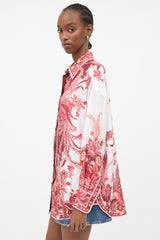 Zimmermann Silk Wavelength Placement Printed Shirt