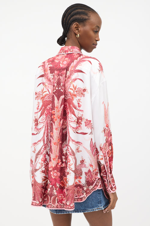 Zimmermann Silk Wavelength Placement Printed Shirt