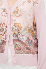 Zimmermann Silk Floral & Cashmere Cardigan