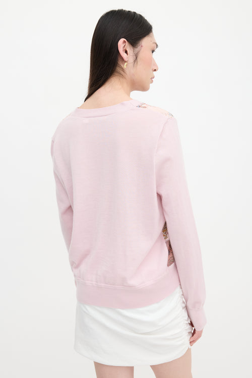 Zimmermann Silk Floral & Cashmere Cardigan