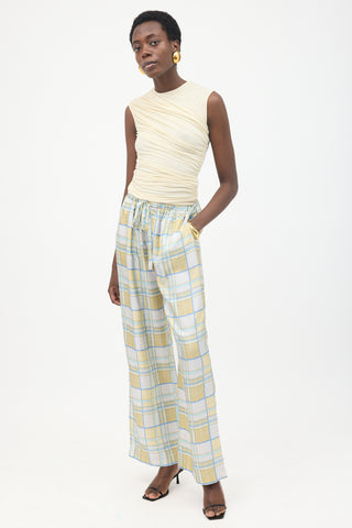 Zimmermann Silk Plaid Pant