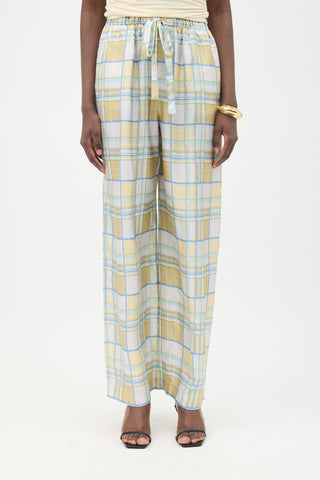 Zimmermann Silk Plaid Pant