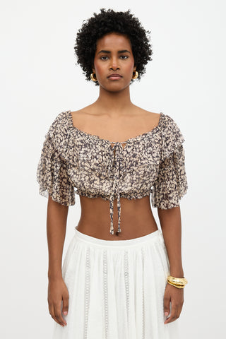 Zimmermann Silk Printed Blouse