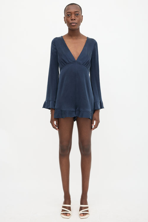 Zimmermann Silk Ruffled Romper