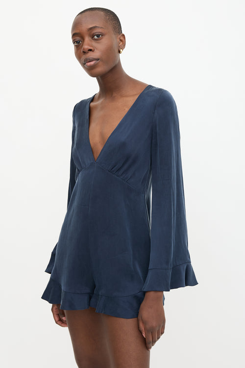 Zimmermann Silk Ruffled Romper