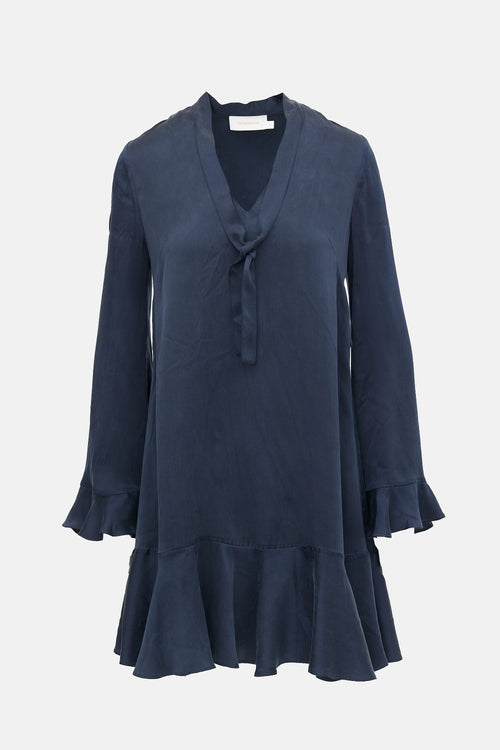 Zimmermann Silk Ruffled Mini Dress