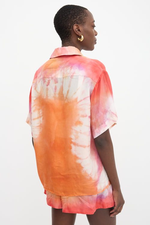 Zimmermann Silk Tie Dye Violet Set