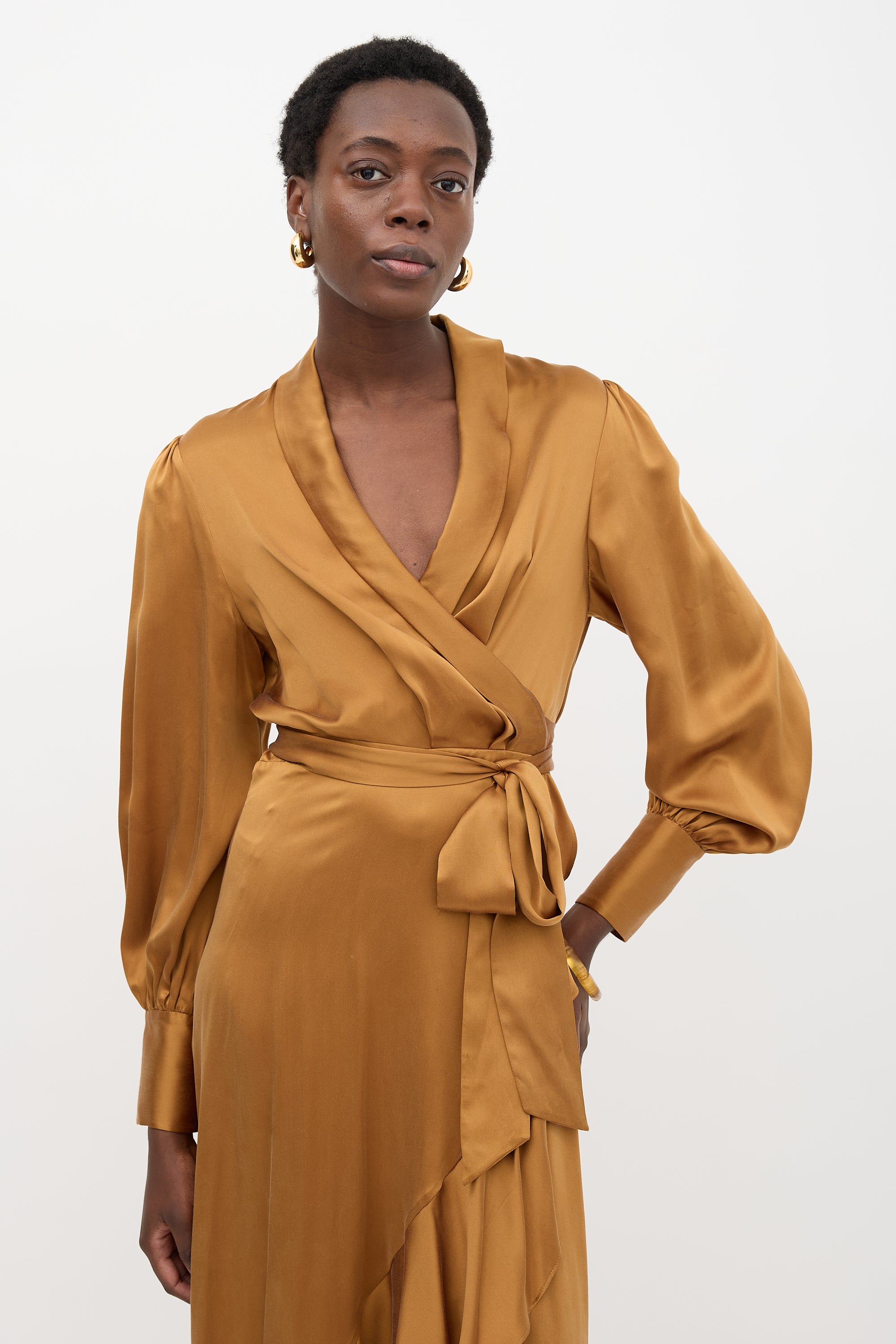 zimmermann silk wrap dress midi FIT This style is designed for a slim fit About 36 from shoulder to hem Bust Silk Wrap Midi Dress -