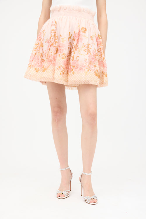 Zimmermann Silk & Linen Postcard Skirt