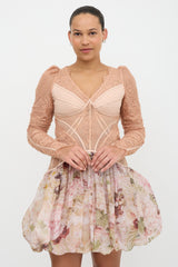 Zimmermann Silk & Linen Lace Dancer Dress