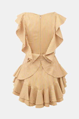 Zimmermann Striped Winsome Flounce Dress