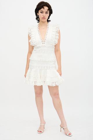 Zimmermann Wayfarer Flutter Lace Dress