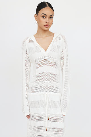 Zimmermann Crochet Hooded Dress