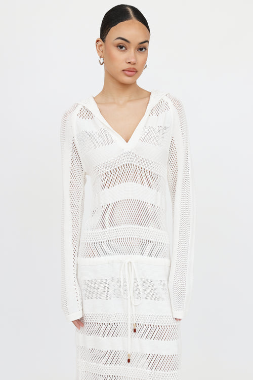 Zimmermann Crochet Hooded Dress