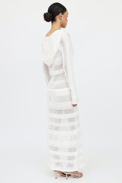 Zimmermann Crochet Hooded Dress