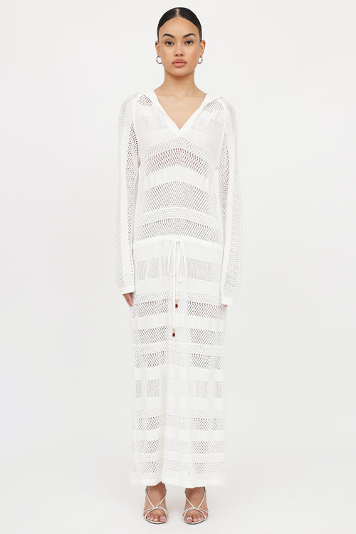 Zimmermann Crochet Hooded Dress