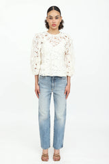Khaite Abigail Straight Leg Jeans