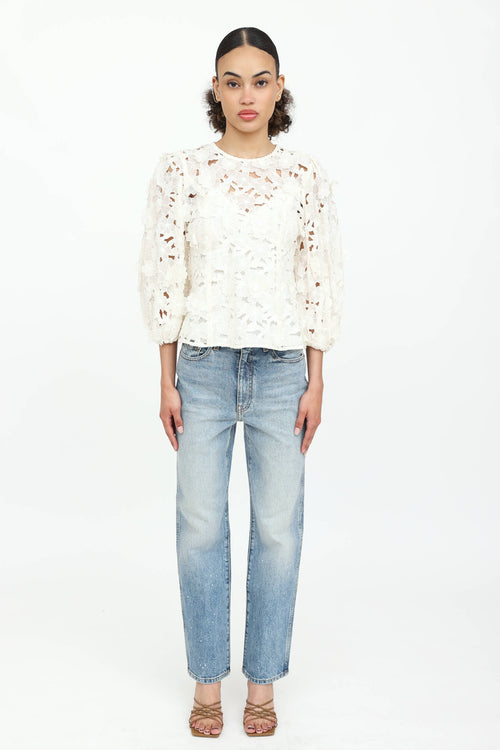 Khaite Abigail Straight Leg Jeans